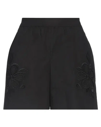 Boutique Moschino Woman Shorts & Bermuda Shorts Black Size 4 Cotton, Elastane
