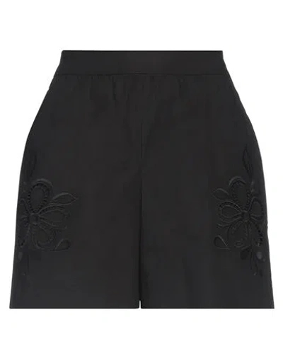 Boutique Moschino Woman Shorts & Bermuda Shorts Black Size 8 Cotton, Elastane