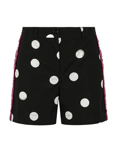 Boutique Moschino Woman Shorts & Bermuda Shorts Black Size 6 Cotton, Silk