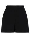 Boutique Moschino Woman Shorts & Bermuda Shorts Black Size 8 Polyester