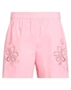 Boutique Moschino Woman Shorts & Bermuda Shorts Pink Size 12 Cotton, Elastane In Pink
