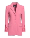 Boutique Moschino Woman Suit Jacket Pink Size 10 Polyester, Elastane In Pink