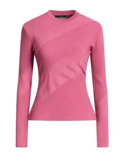 Boutique Moschino Woman Sweater Antique Rose Size 6 Viscose, Polyamide, Elastane In Pink
