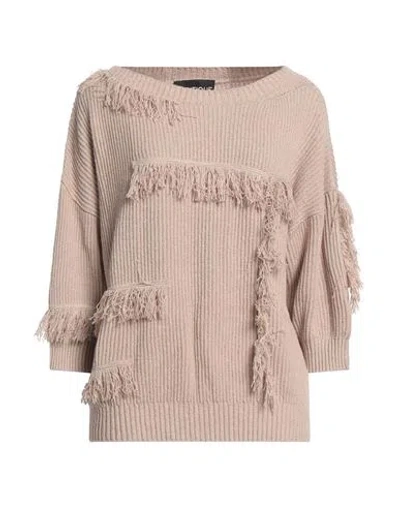 Boutique Moschino Woman Sweater Beige Size 10 Cotton, Linen, Polyester