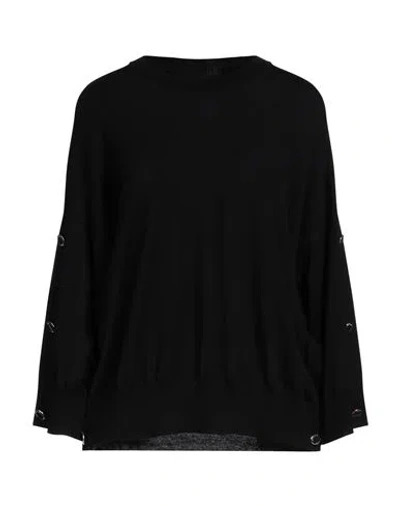 Boutique Moschino Woman Sweater Black Size 10 Virgin Wool