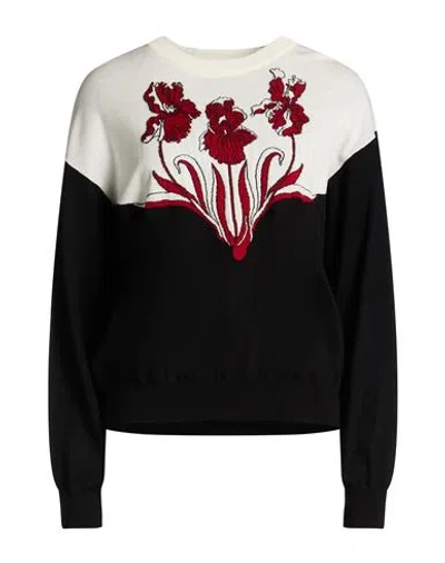 Boutique Moschino Woman Sweater Black Size 12 Virgin Wool