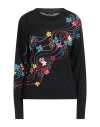 Boutique Moschino Woman Sweater Black Size 14 Virgin Wool, Polyamide, Elastane In Black