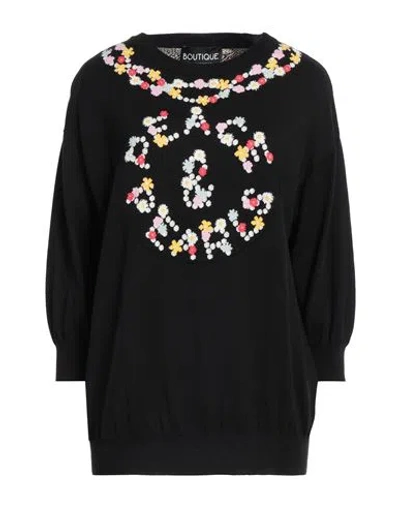 Boutique Moschino Woman Sweater Black Size M Cotton
