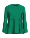 Boutique Moschino Woman Sweater Green Size 10 Viscose, Polyamide In Green