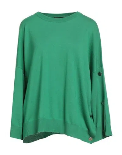 Boutique Moschino Woman Sweater Green Size 12 Virgin Wool