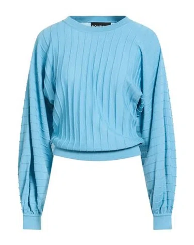 Boutique Moschino Woman Sweater Light Blue Size 10 Virgin Wool
