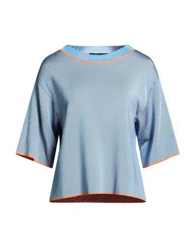 Boutique Moschino Woman Sweater Light Blue Size 6 Viscose