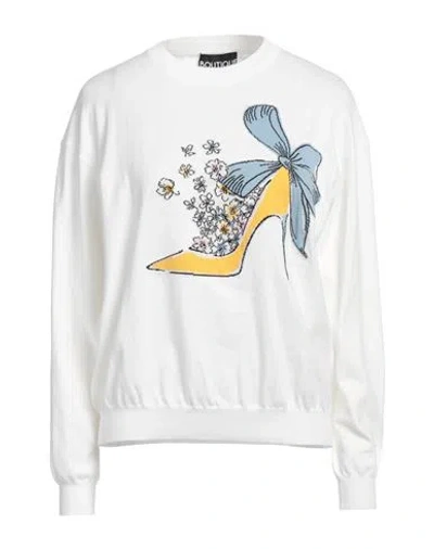 Boutique Moschino Woman Sweater White Size 6 Cotton, Polyester, Polyamide, Elastane