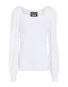 Boutique Moschino Woman Sweater White Size 8 Viscose, Polyamide