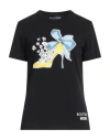 Boutique Moschino Woman T-shirt Black Size 12 Cotton In Black