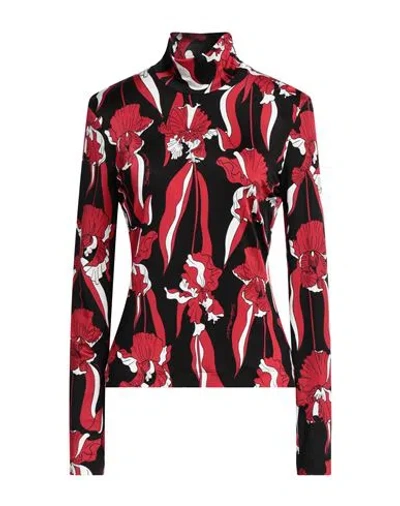 Boutique Moschino Woman T-shirt Red Size 10 Viscose, Elastane