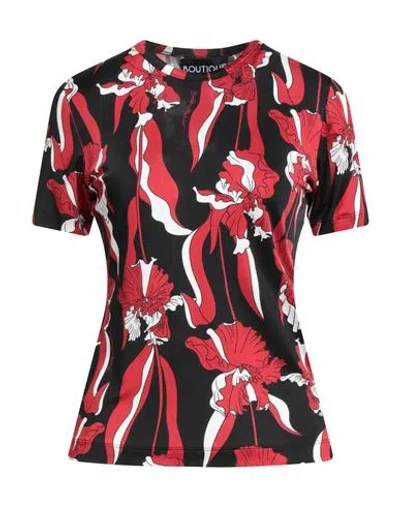 Boutique Moschino Woman T-shirt Red Size 6 Viscose, Elastane