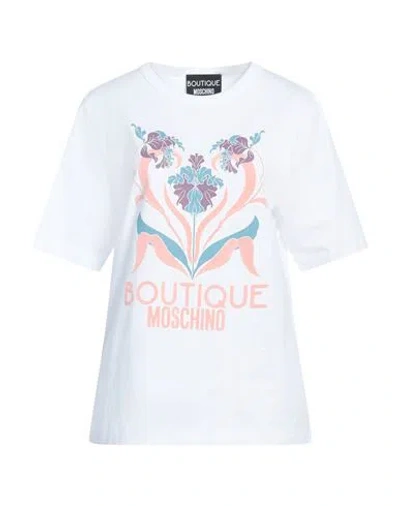 Boutique Moschino Woman T-shirt White Size 10 Cotton