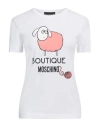 Boutique Moschino Woman T-shirt White Size 14 Cotton In White