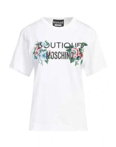 Boutique Moschino Woman T-shirt White Size 2 Cotton