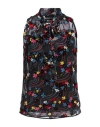 Boutique Moschino Woman Top Charcoal Size 6 Viscose, Silk