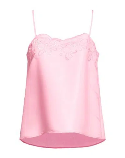 Boutique Moschino Woman Top Pink Size 8 Viscose, Polyester, Cotton