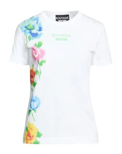 Boutique Moschino Woman T-shirt White Size 6 Cotton
