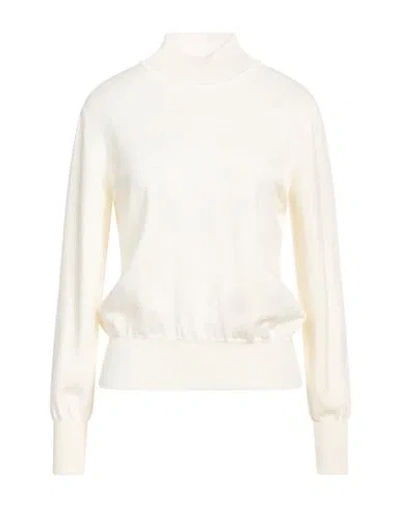 Boutique Moschino Woman Turtleneck Cream Size 8 Virgin Wool In White