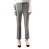 Boutique Moschino Wool Ankle Crop Dress Pants In Gray In Grey