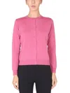 Boutique Moschino Cotton Cardigan In Pink