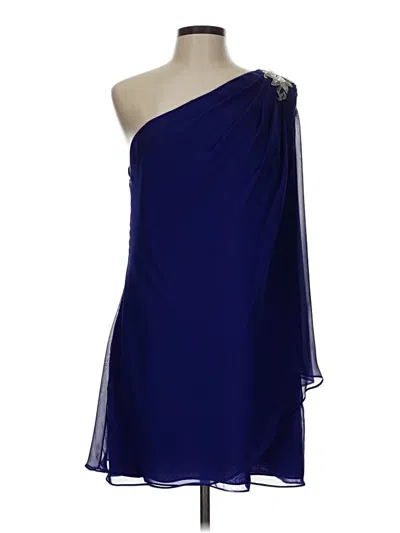 Pre-owned Boutique Sleeveless Top Blue One Shoulder Neckline Tops