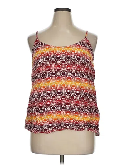 Pre-owned Boutique Sleeveless Top Orange Halter Neckline Tops
