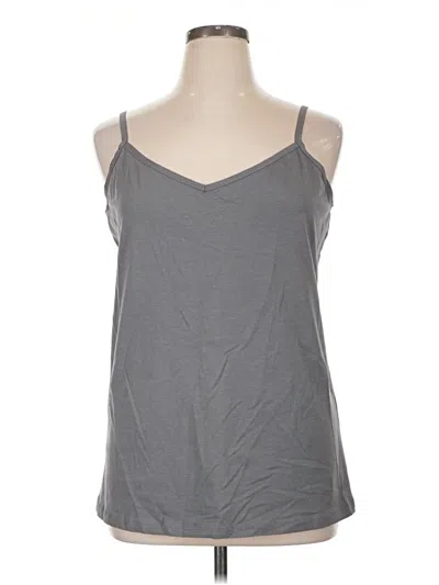 Pre-owned Boutique Tank Top Gray Halter Neckline Tops