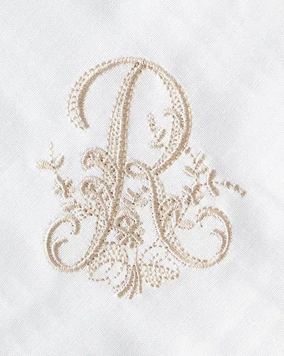 Boutross Imports Initial Monogram Cocktail Napkins, Set Of 6 In Initial R
