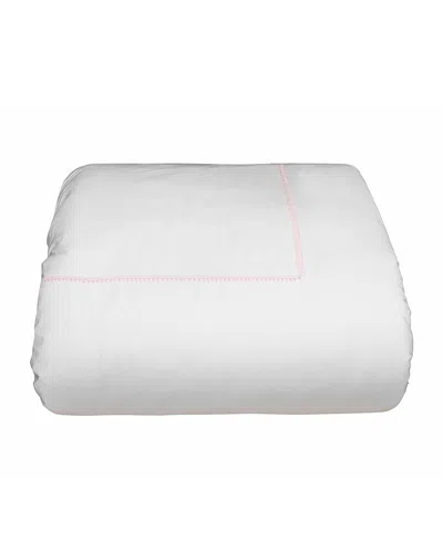 Bovi Fine Linens Bitsy Dots Twin Duvet Cover, White/light Pink