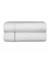 Bovi Fine Linens Bitsy Dots Twin Sheet Set, White/light Pink
