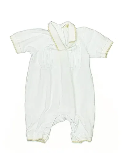 Pre-owned Bow Dream Babies' Short Sleeve Onesie In White