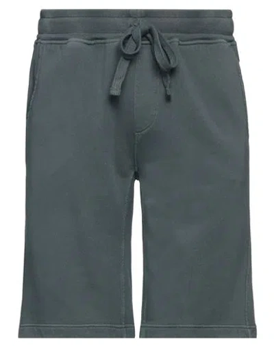 Bowery Man Shorts & Bermuda Shorts Slate Blue Size S Cotton