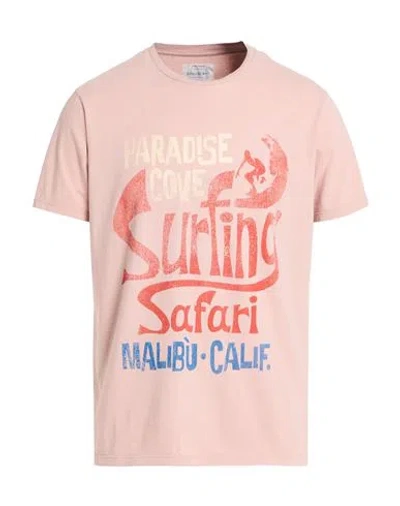 Bowery Man T-shirt Blush Size M Cotton In Pink