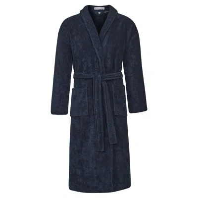 Bown Of London Men's Dressing Gown Baron Navy - Blue
