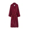 Bown Of London Men's Dressing Gown Red Baron Burgundy In Red