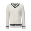 Bown Of London Men's White Iconic Cricket Jumper In White