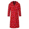 Bown Of London Pink / Purple Women's Hooded Dressing Gown - Pink Diamond In Pink/purple