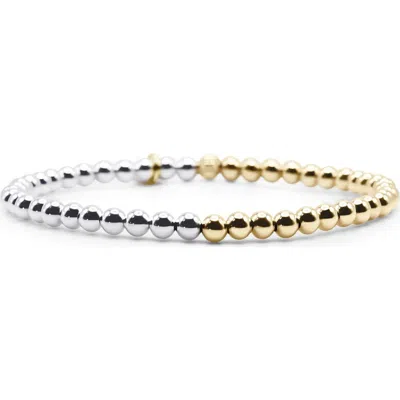 Bowood Lane 4mm Fusion Two-tone Beaded Bracelet In Multi
