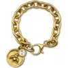 Bowood Lane Brea Bracelet With Cz In Burgundy
