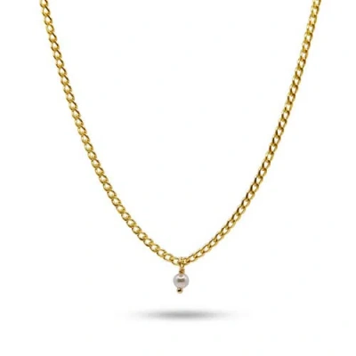 Bowood Lane Capri Pearl & Gold Filled Charm Necklace