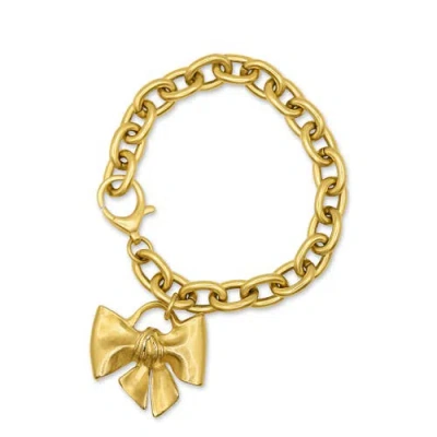 Bowood Lane Cici Bow Bracelet In Gold