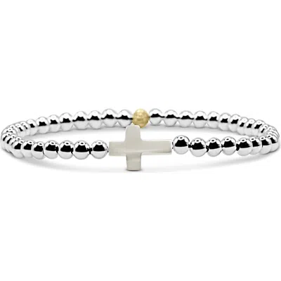 Bowood Lane Faith Sterling Silver Cross Bracelet