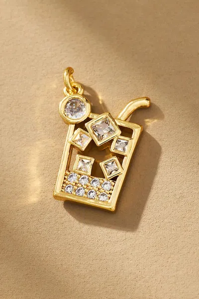 Boxbar Iced Coffee Charm In Gold
