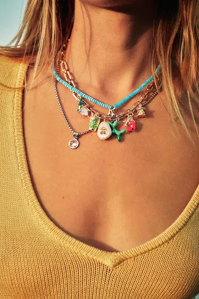 Boxbar Jet Setter Charm Necklace In Gold